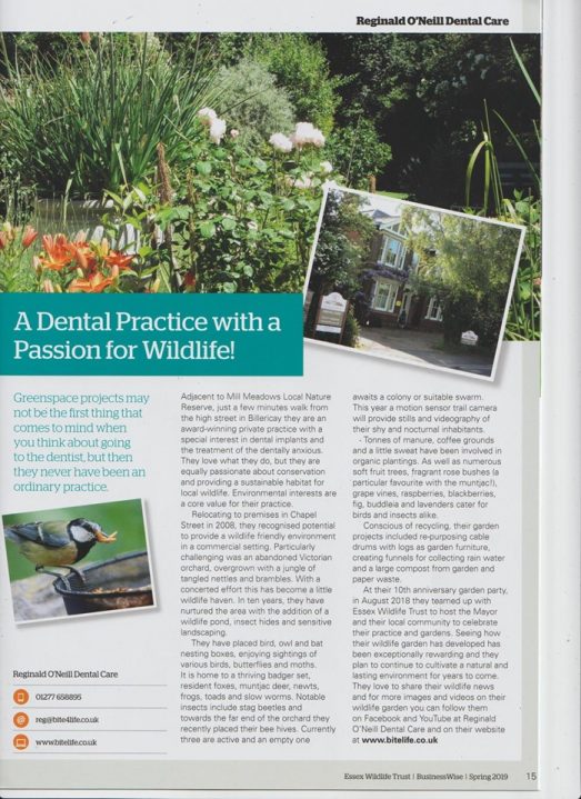 Essex Wildlife Trust Article